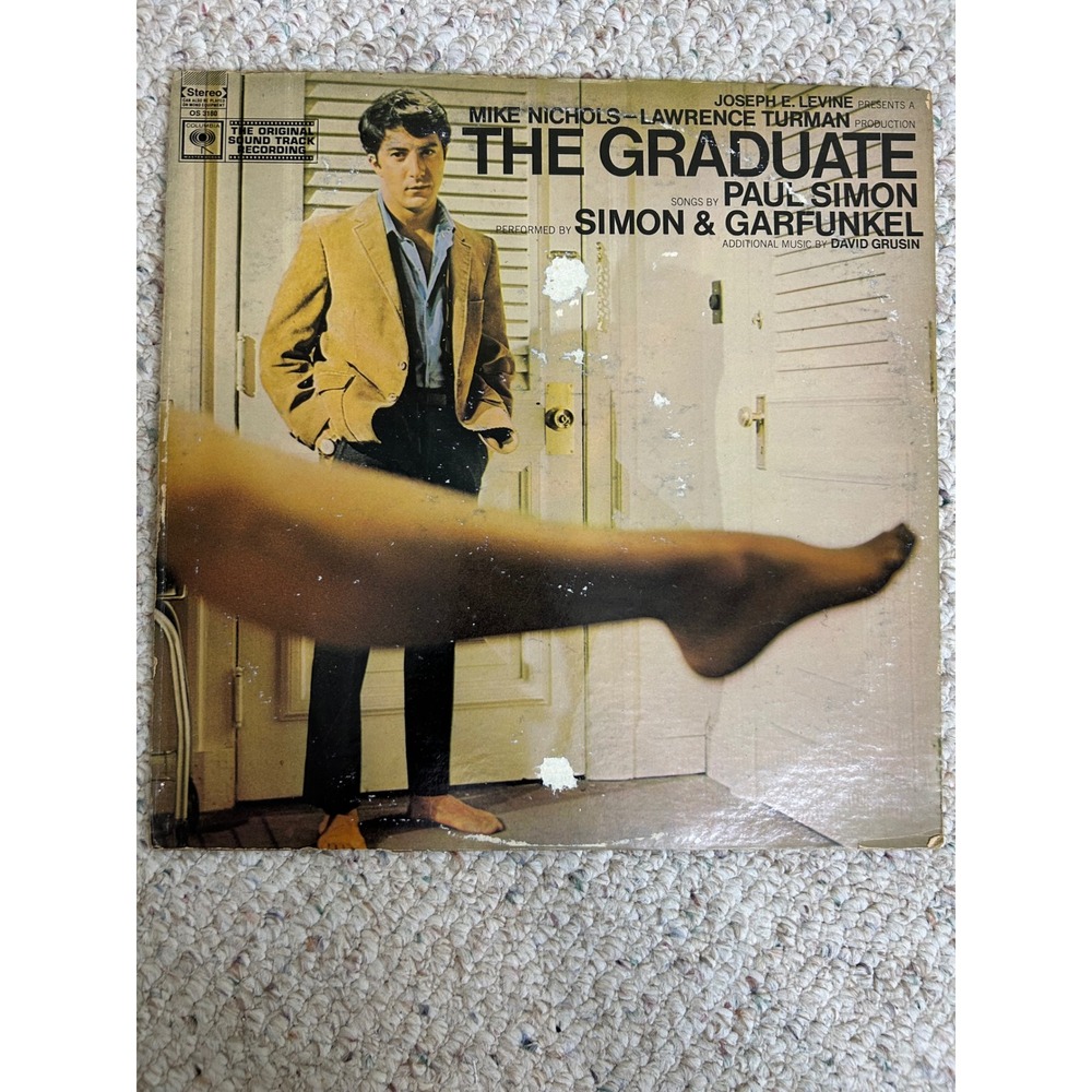 The Graduate Soundtrack Vinyl LP Simon & Garfunkel Columbia OS 3180 Stereo 1968
